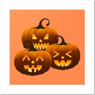 Halloween pumpkins Posters and Art